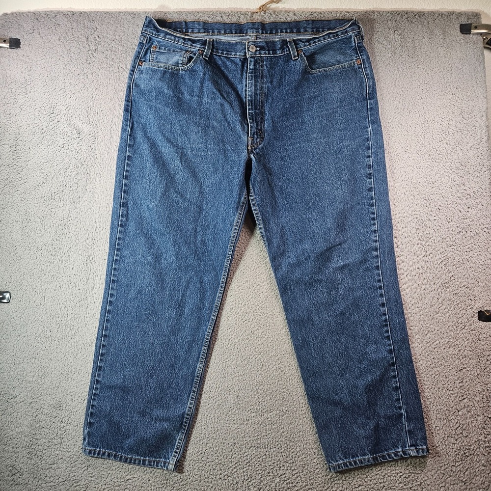 Levi's 550 Jeans Men 42 x 30 Zip Fly Blue Denim